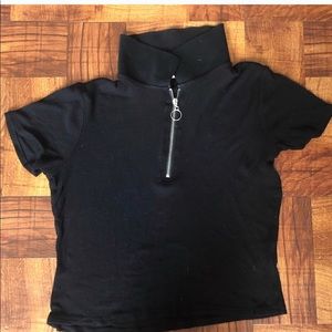Black crop top